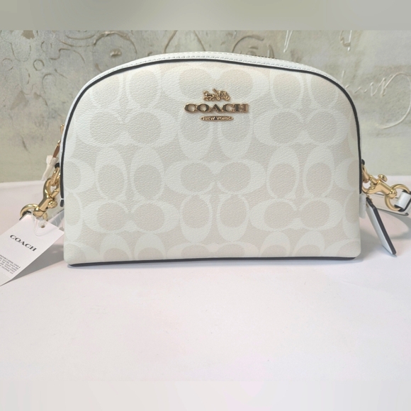 Coach Handbags - Coach New IM/chalk/glacier White Sig Madi Crossbody Bag